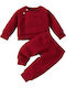 Kids Sweatpants Set Bordeaux 2pcs