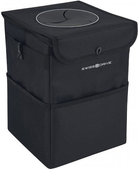 Swiss Drive Garbage Can - Autoabfalleimer faltbar 12l Fassungsvermögen
