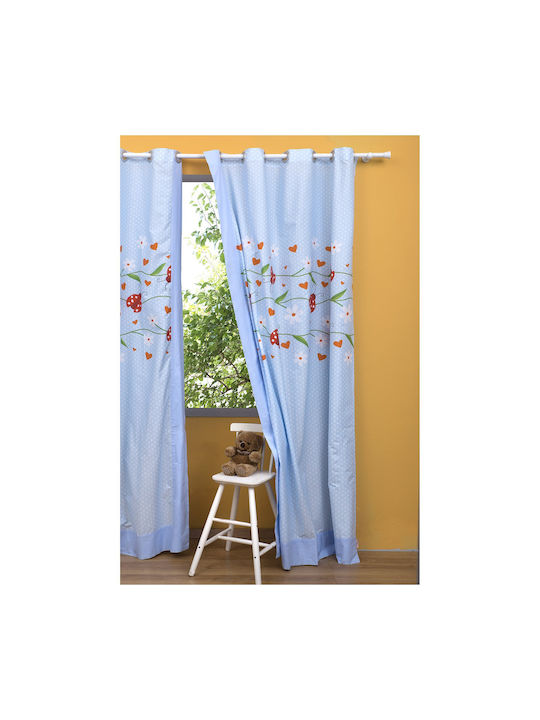 Zouzounia Kids Grommet Top Curtain Multicolour ZOU-BD-056 150x250cm