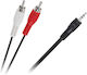 3,5mm Klinkenkabel 2x 3,5mm Stecker Schwarz 10m KPO2747-10