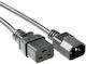 Microconnect IEC C20 / IEC C14 / IEC C13 / IEC C19 - IEC C20 / IEC C14 / IEC C13 / IEC C19 / IEC 320 Кабел 3м Черен (PE0191430)