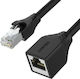 Unitek U/FTP (STP) Cat.6 (Gigabit) Καλώδιο Δικτύου Ethernet 0.5m Μαύρο