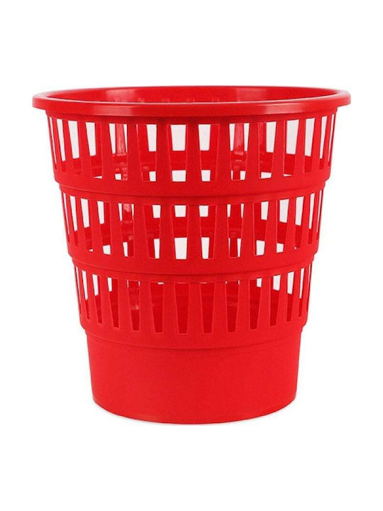 Office Products Пластмаса Кошче за офисни отпадъци 16лт Червен 31x30.8x30.8см