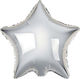 Godan Foil Star Balloon Silver 18 Inches