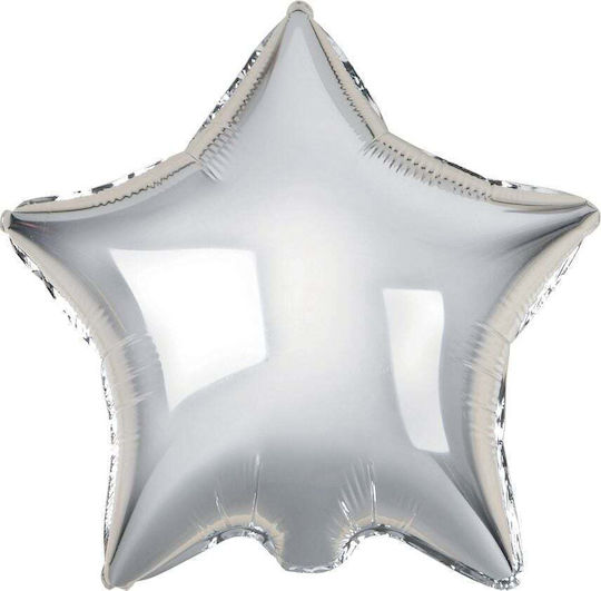 Godan Foil Star Balloon Silver 18 Inches