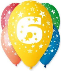 Godan "6" Luftballon 5 Stück
