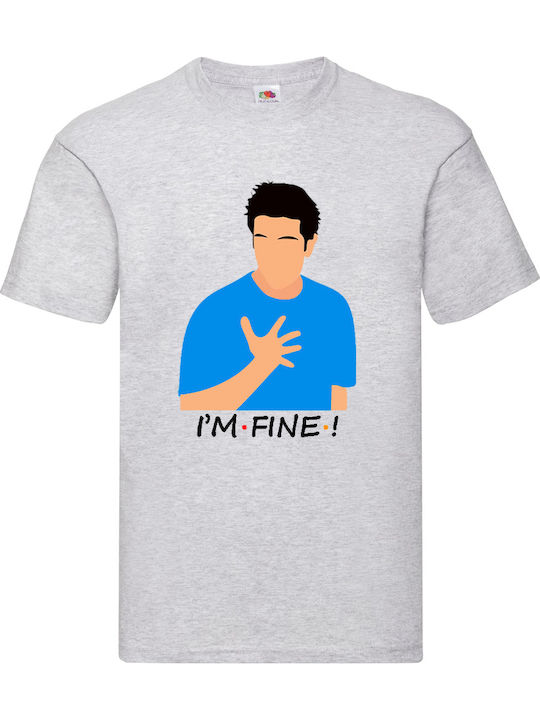 Fruit of the Loom Friends Tv Ross Tricou Gri Bu...