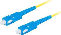 Lanberg FO-SUSU-SS11-0100-YE Optische Faser SC/UPC-SC/UPC 10m Mehrfarbige