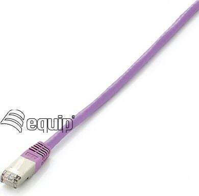 Equip S/FTP Cat.6 Gigabit Network Cable Ethernet 0.5m Purple