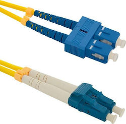 Qoltec 54034 Οπτική Ίνα SC/UPC-LC/UPC 5m Κίτρινη Qoltec 54034 Οπτική Ίνα SC/UPC-LC/UPC 5m Κίτρινη