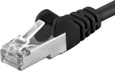 PremiumCord SF/UTP Cat.6a Ethernet Network Cable 1.5m Black