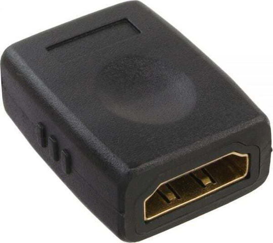 InLine Μετατροπέας HDMI female σε HDMI female Χρυσό 1τμχ 17600G