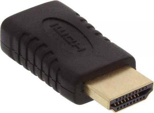 InLine Converter HDMI / mini HDMI male to HDMI / mini HDMI male Gold 1pcs 17691G