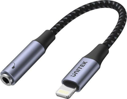 Unitek Μετατροπέας Lightning / 3.5mm male σε Lightning / 3.5mm female 1τμχ M1208A