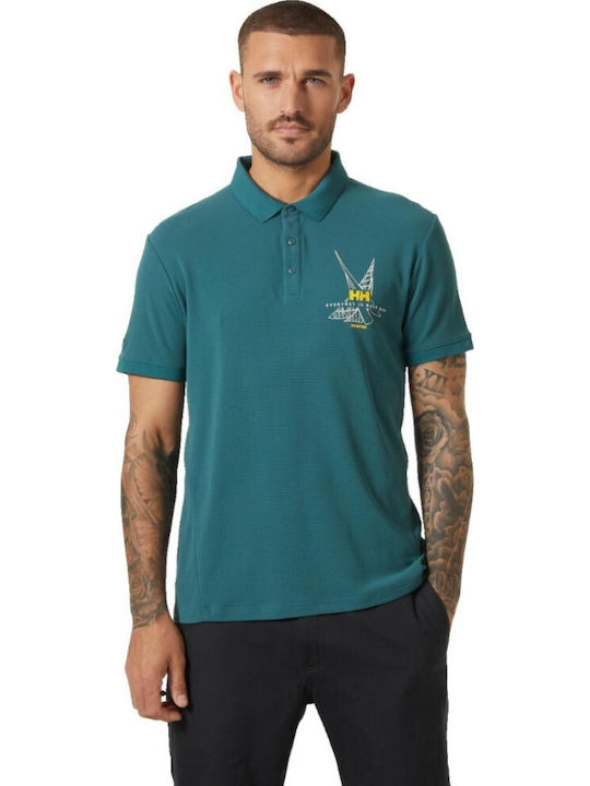 Helly Hansen Polo Αθλητικό T-shirt Πετρόλ