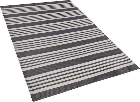 Beliani Rug Outdoor Rectangular Black