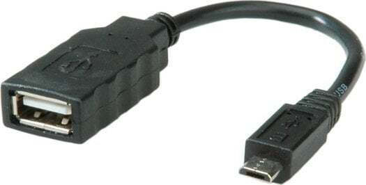Roline Конвертор micro USB мъжки към micro USB женски Черен 1бр 11.02.8311