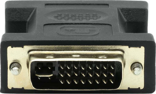 ProXtend Конвертор DVI-I / VGA мъжки към DVI-I / VGA женски Черен 1бр DVII245-VGAF