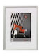 Walther Silver Photo Frame with Gray Frame