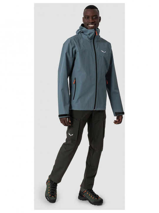 Salewa Puez Aqua 4 Μπουφάν Cendre Blue