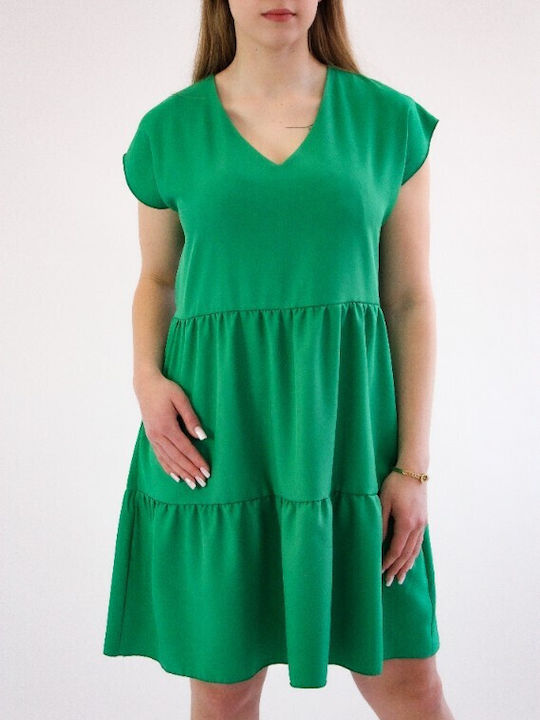 Brak Summer Dress with Ruffle Werdan Green