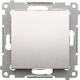 Kontakt-Simon Single Wall Switch Without Frame Gray