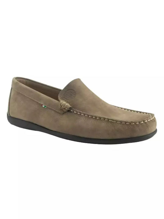 Ragazza Men's Leather Loafers Brown