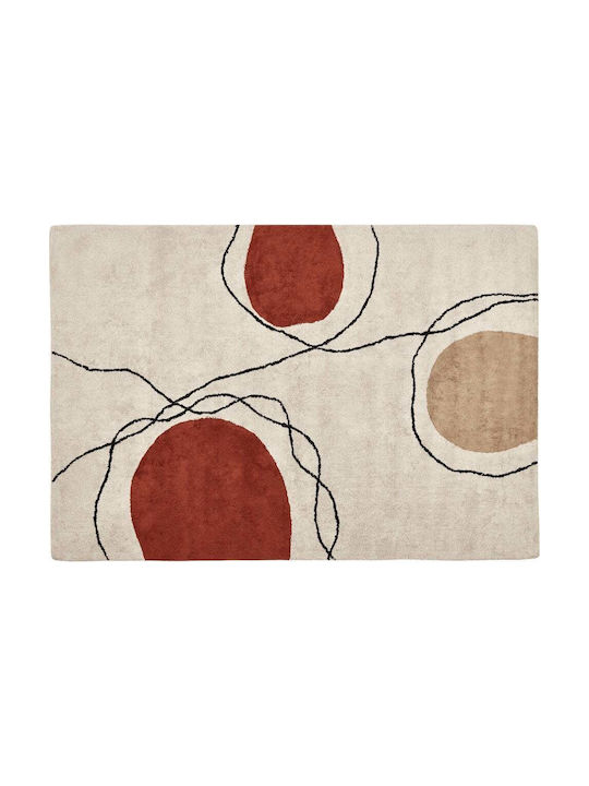 Beliani Baumwolle Beige And Red