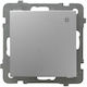 Ospel Recessed Wall Switch Lighting One-Way without Frame Medium Gray