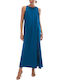 Pennyblack Maxi Rochie Satin Blue