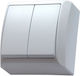 Ospel Wall Switch Lighting Two-Way with Frame W...