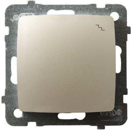 Ospel Recessed Wall Switch Lighting One-Way without Frame Ecru