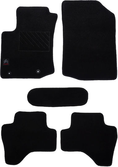Autopataki Σετ Μπροστινά και Πίσω Πατάκια 5τμχ για Citroen C1 2005-2014 Μαύρα
