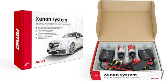 AMiO Xenon Beleuchtungsset H8 35W 12V 6000K Kaltes Weiß