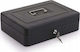 Red Eagle Cash Box with Lock Black BOX-300