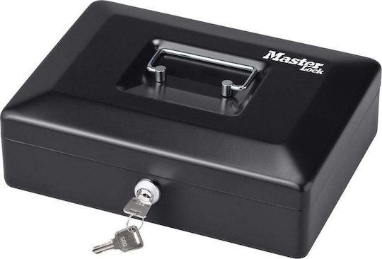 Master Lock Касова Кутия с Ключ CB-10ML Черна