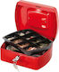 Q-Connect Kassenschrank mit Schloss KF04249 Rot