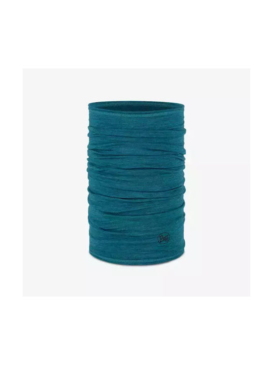 Buff Merino Lightweight Athletic Neck Warmer Turquoise