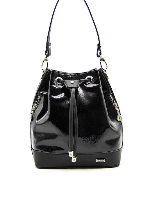 Silver & Polo Damen Tasche Schulter Schwarz