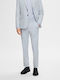 Homme Παντελόνι Κοστουμιού σε Slim Εφαρμογή Light Blue