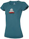 Ocun Damen T-shirt Stone Blue