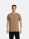 Paco & Co Men's Short Sleeve T-shirt Camel