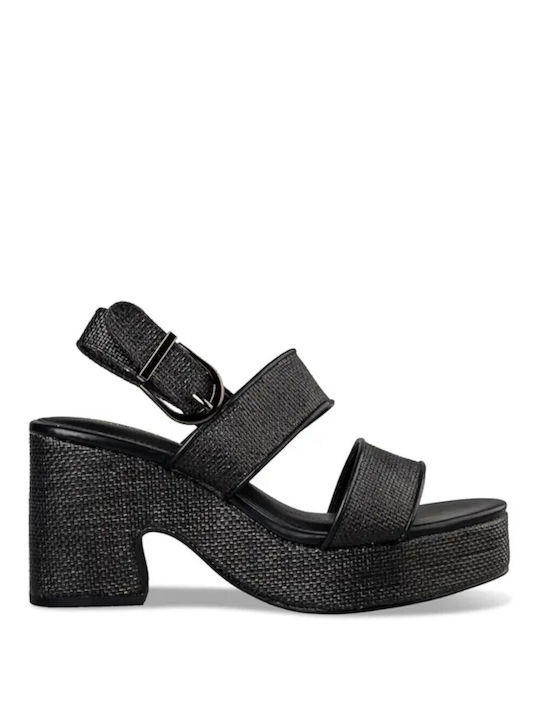 Envie Shoes Synthetic Leather Women's Sandals Black