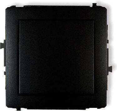 Karlik Waterproof Recessed Wall Switch Single Without Frame Black