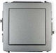 Karlik Recessed Wall Switch Lighting One-Way without Frame Silver