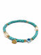 Karma Fashion Damen Armband mit Design Auge aus Stahl Vergoldet