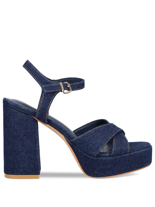 Migato Blaue Denim Damen Sandale