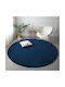 Strado Carpets Teppich Rund Zottelig Royalnavy (blue)