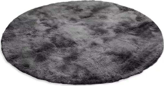 Strado Carpets Килим Правоъгълена Shaggy Тъмно сиво