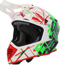 Acerbis X-Track Verde Bianco Cască de motocicletă Motocross ECE 22.06